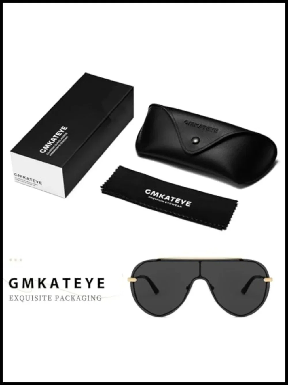 Oversized Aviator Shield Sunglasses UV400 Protection HD Clear Vision